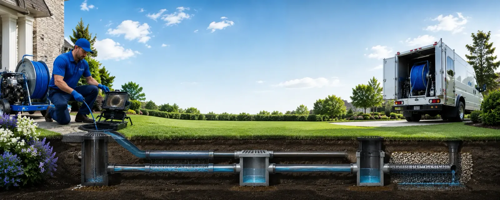 Outdoor drain cleaning information for Preston Hollow, NY